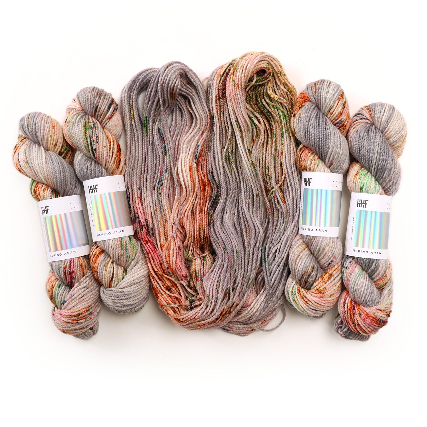 hedgehog-fibres-merino-aran-laine-heron-100g-superwash image 1