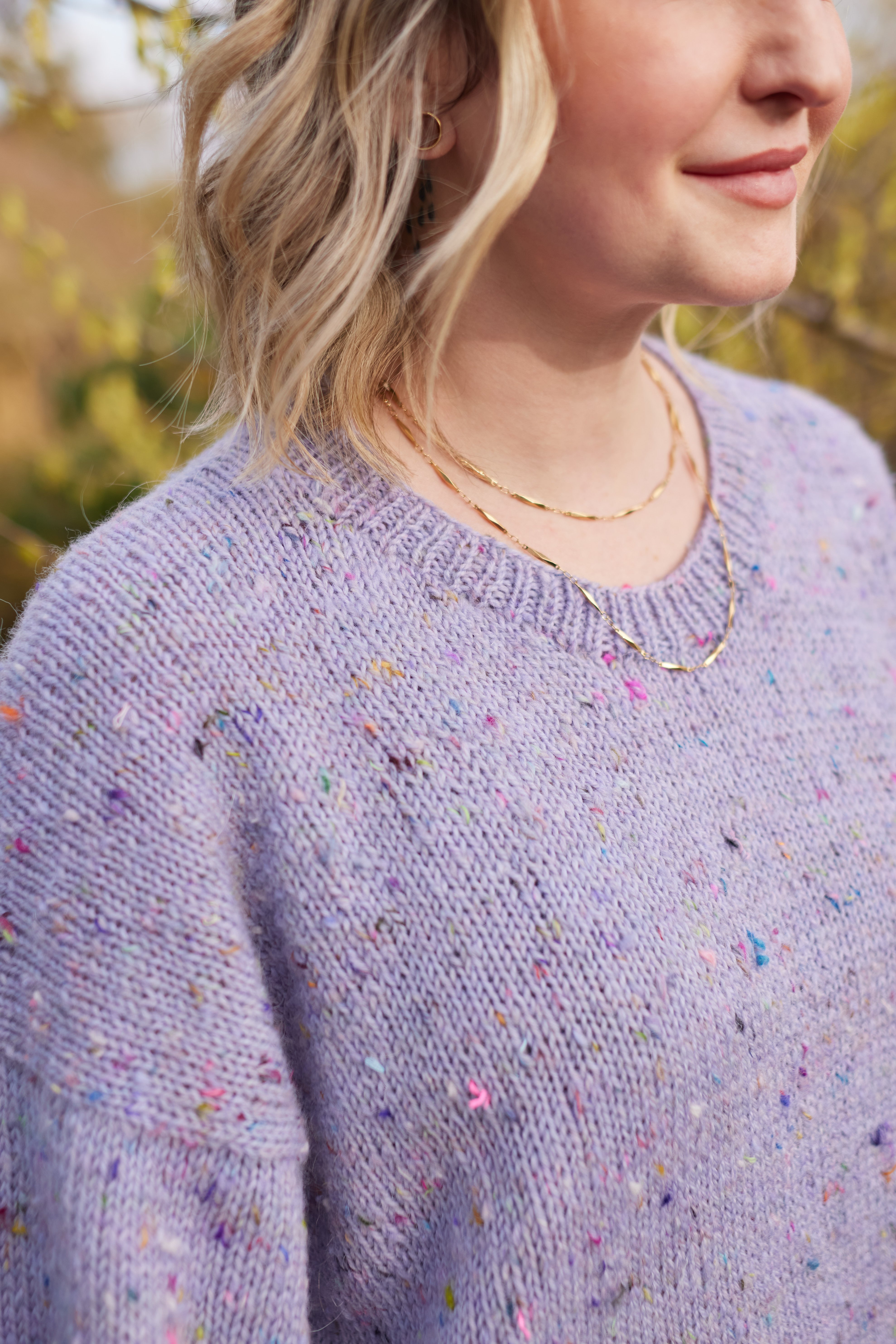 hedgehog-fibres-patterns-cozy-tweedy-patron-tricot-pull-ample image 4