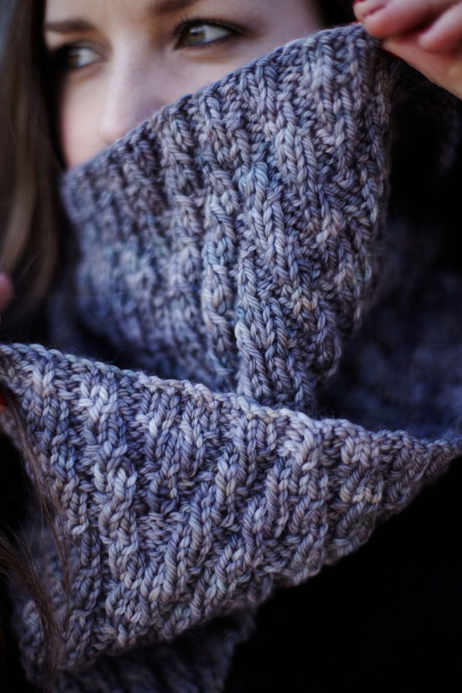 hedgehog-fibres-shandon-patron-tricot-snood-c-tes-t-l-chargement image 2