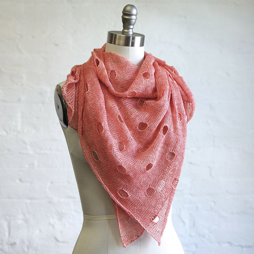 handmaiden-patterns-patron-tricot-holey-square-shawl-ch-le-ajour image 1