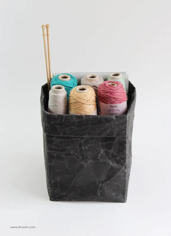 ito-yarn-box-big-panier-laine-gris-grand-papier image 1