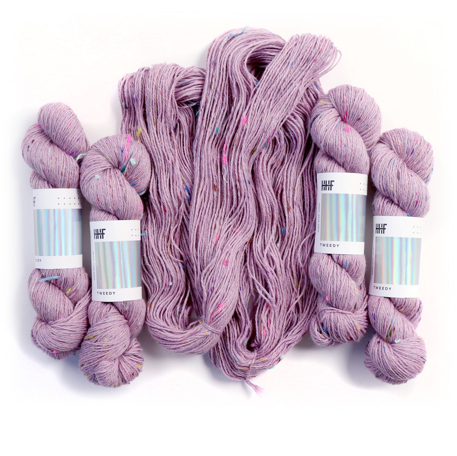 hedgehog-fibres-tweedy-fil-lullaby-100g-lavande-recycl image 2