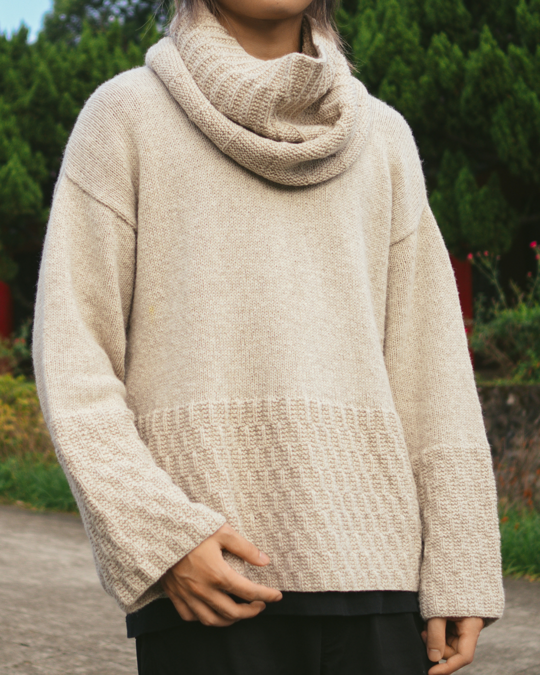 ito-kesshou-cowl-patron-snood-origami-cachemire image 3