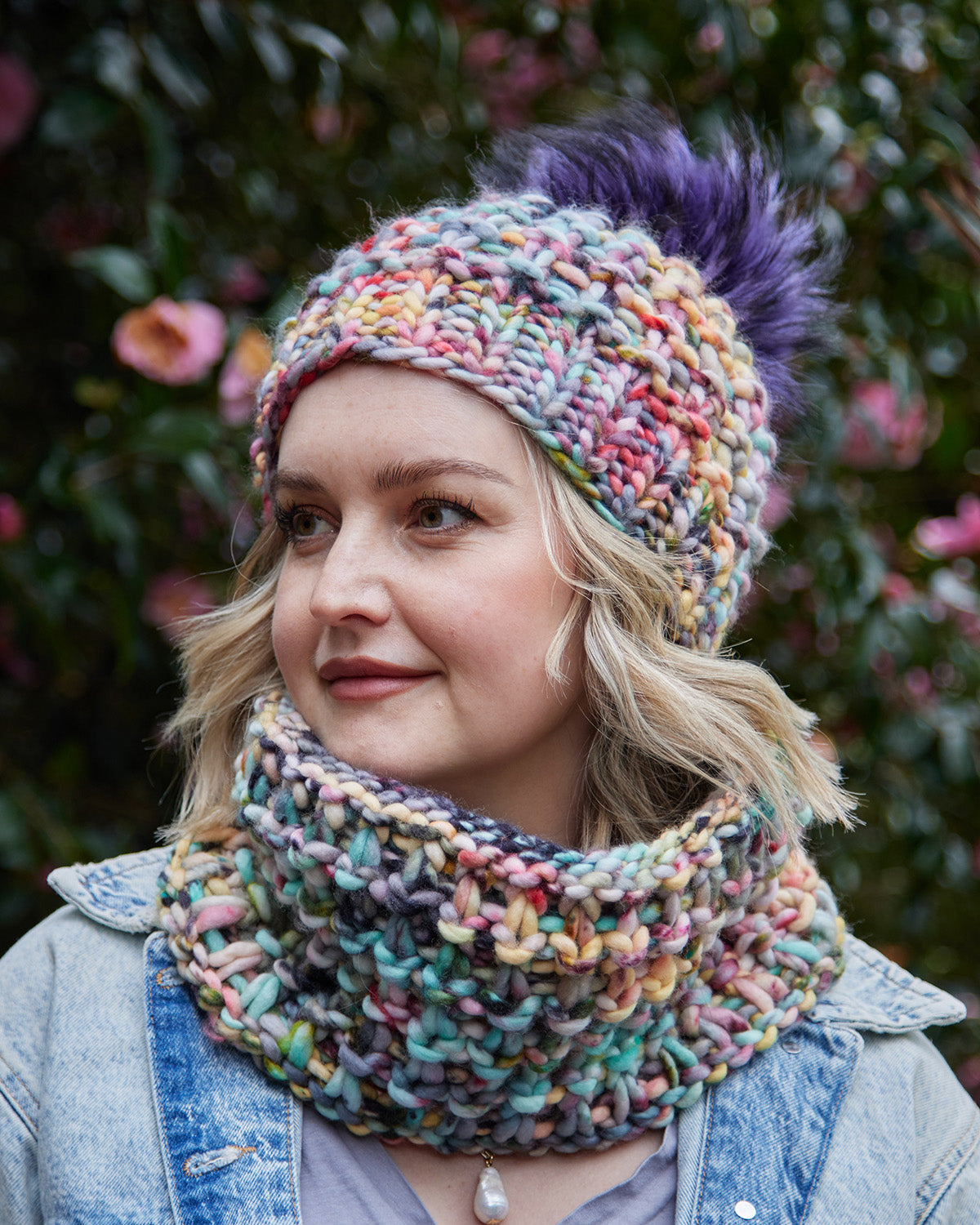 hedgehog-fibres-island-cowl-and-hat-patron-tricot image 2