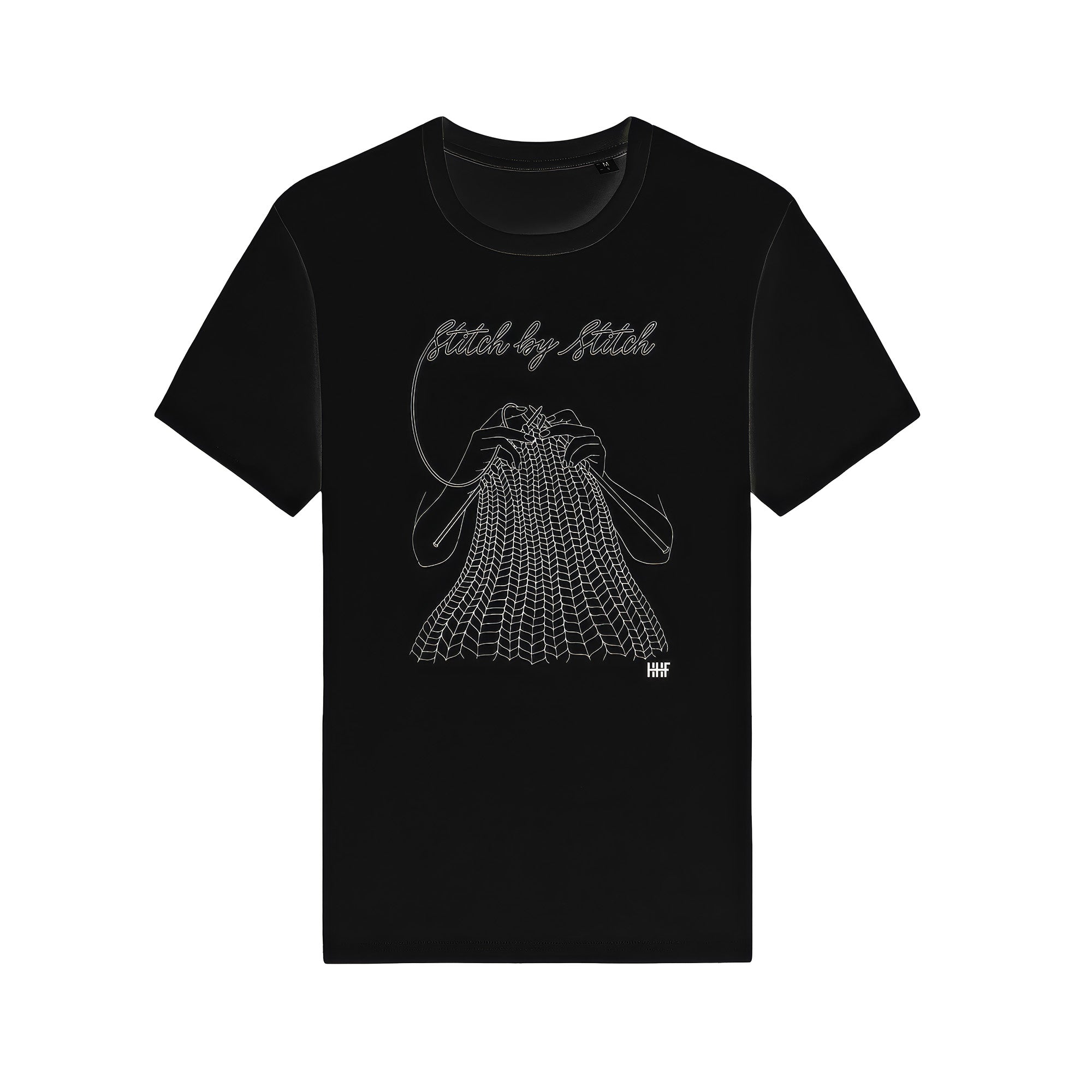 hedgehog-fibres-stitch-by-stitch-t-shirt-coton-bio-noir-m image 2