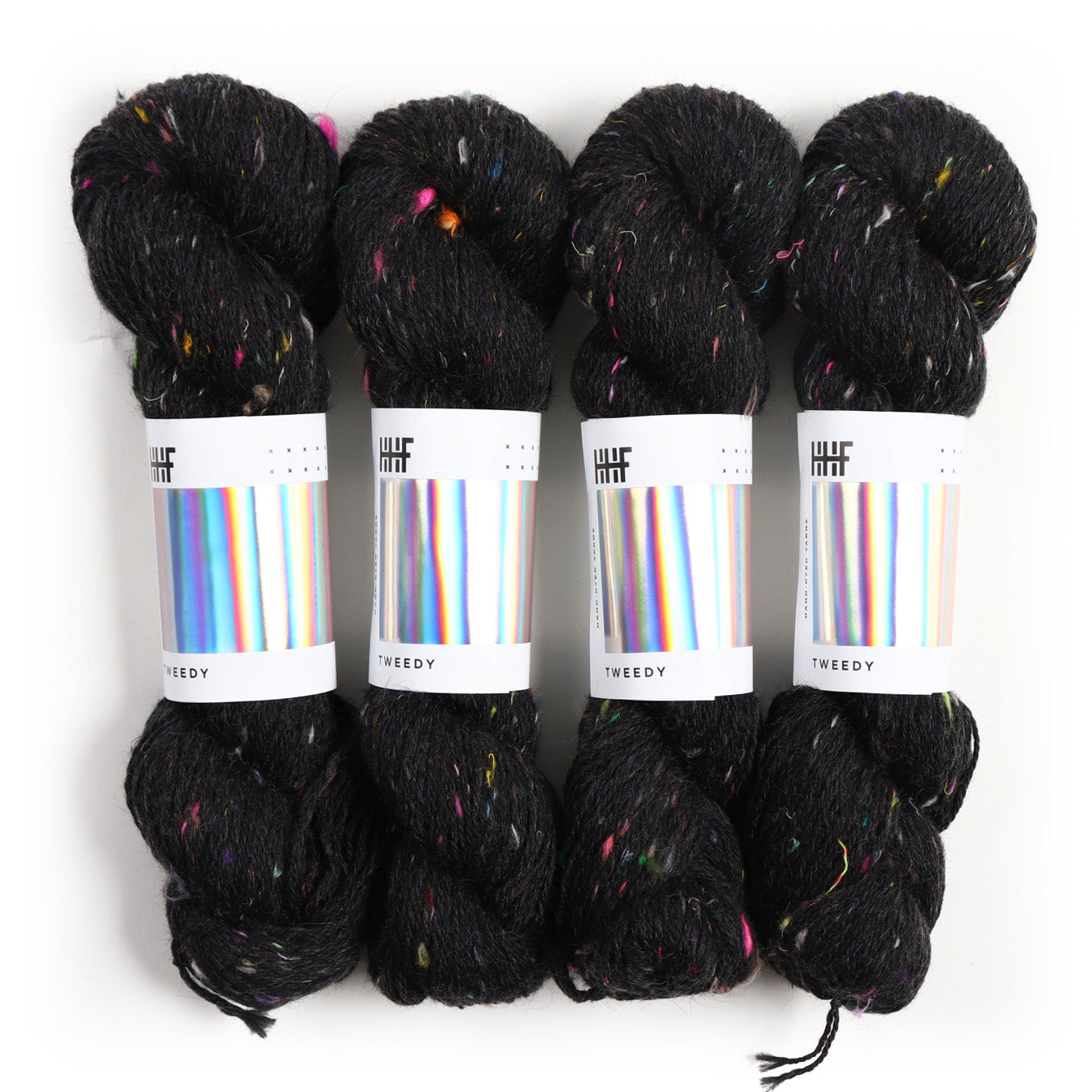 hedgehog-fibres-tweedy-laine-noir-dk-100g-recycl-e image 4