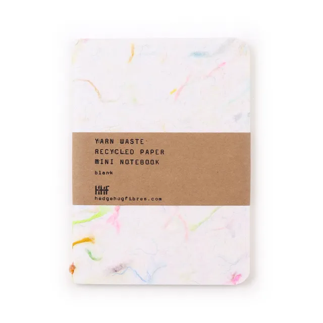 hedgehog-fibres-yarn-notebook-carnet-notes-a6-papier-recycl image 1