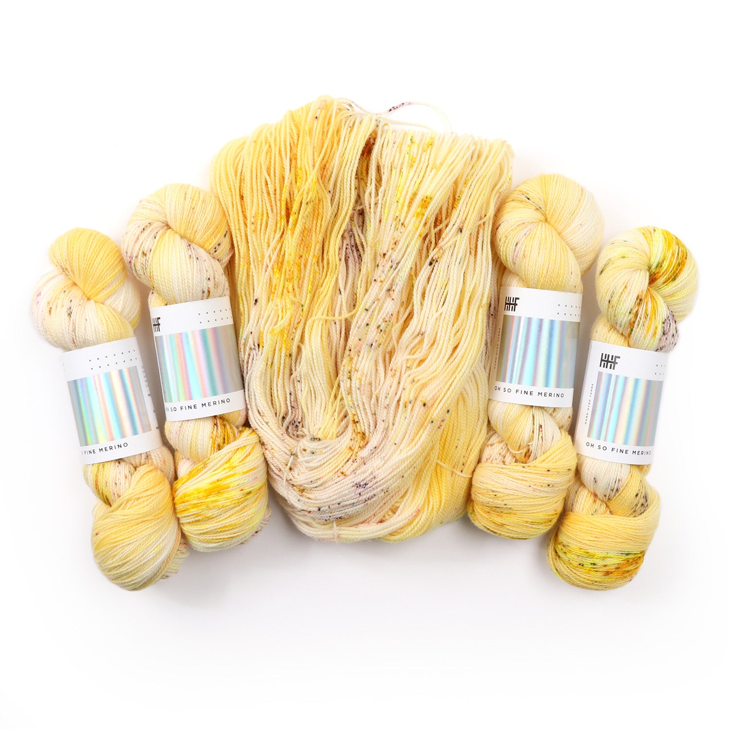 hedgehog-fibres-custom-dye-order-mellow-yellow-fil-kidsilk-lace image 5