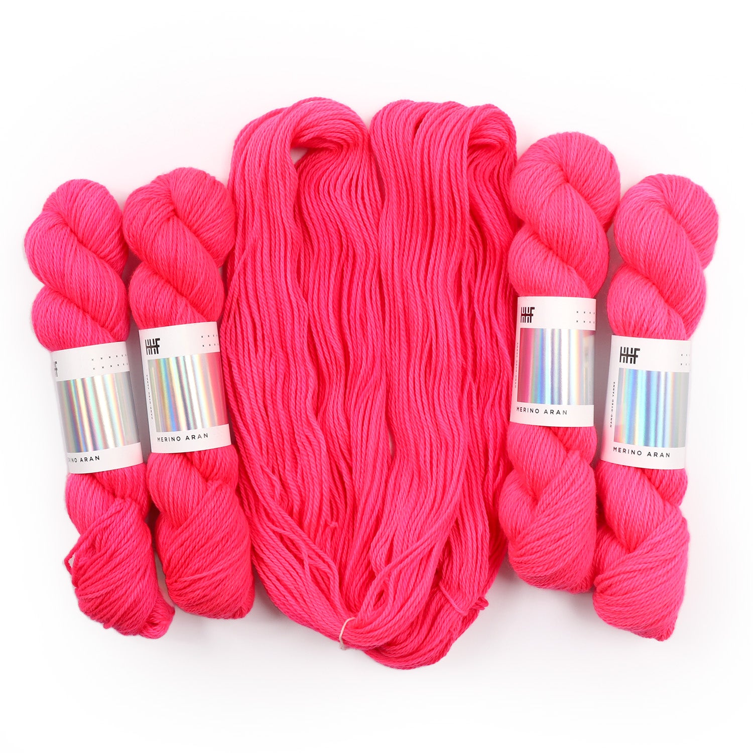 hedgehog-fibres-merino-aran-flamingo-laine-pull-100g image 1