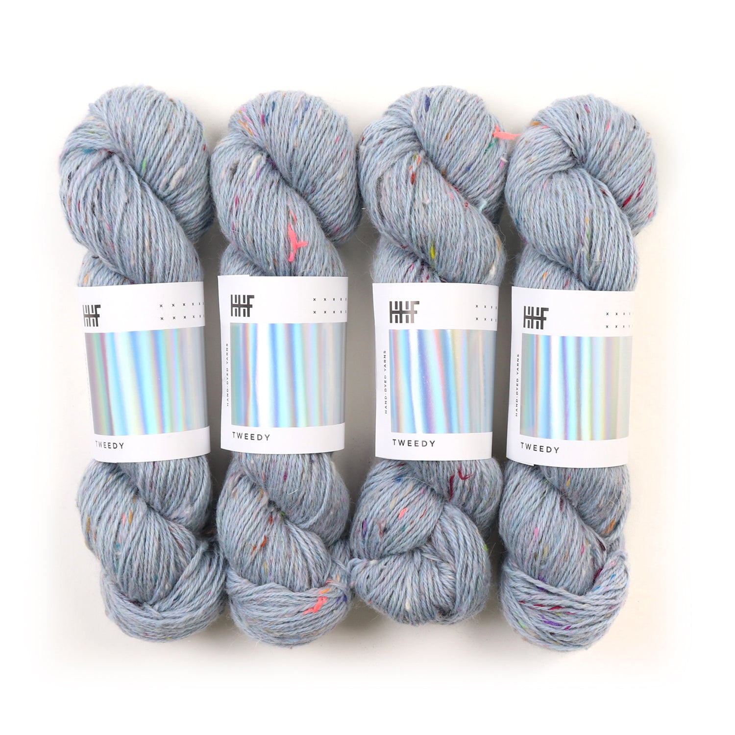 hedgehog-fibres-tweedy-moonlight-fil-dk-100g-laine-recycl-e-bleue image 3