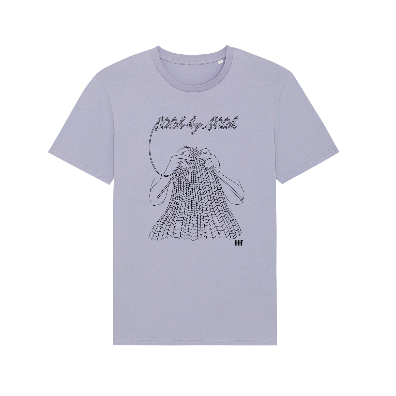 hedgehog-fibres-stitch-by-stitch-t-shirt-coton-lavande image 2