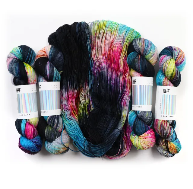 hedgehog-fibres-custom-dye-squid-fil-sur-commande-base-au-choix image 1